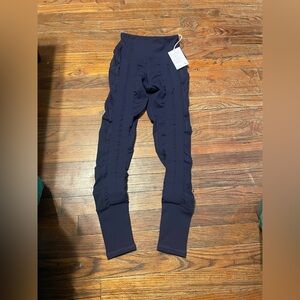 Elegant Deep Blue Women's Leggings